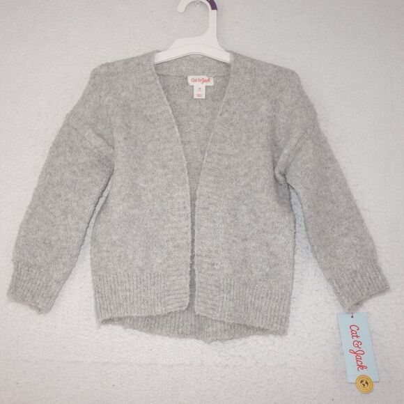 Cat & Jack Other - NEW Cat & Jack Super Soft Cardigan Sweater Toddler Girl’s Size 2T Gray Boho